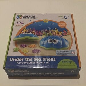 Under the Sea Shells word problem activity set ages 6+ like new